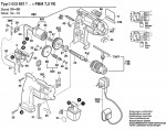 Bosch 0 603 921 742 PBM 7,2 VE Cordless Drill 7.2 V / GB Spare Parts PBM7,2VE